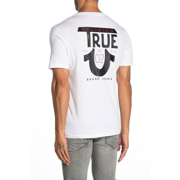 True Religion Men's Logo TR Tee T-Shirt - Picture 1 of 2